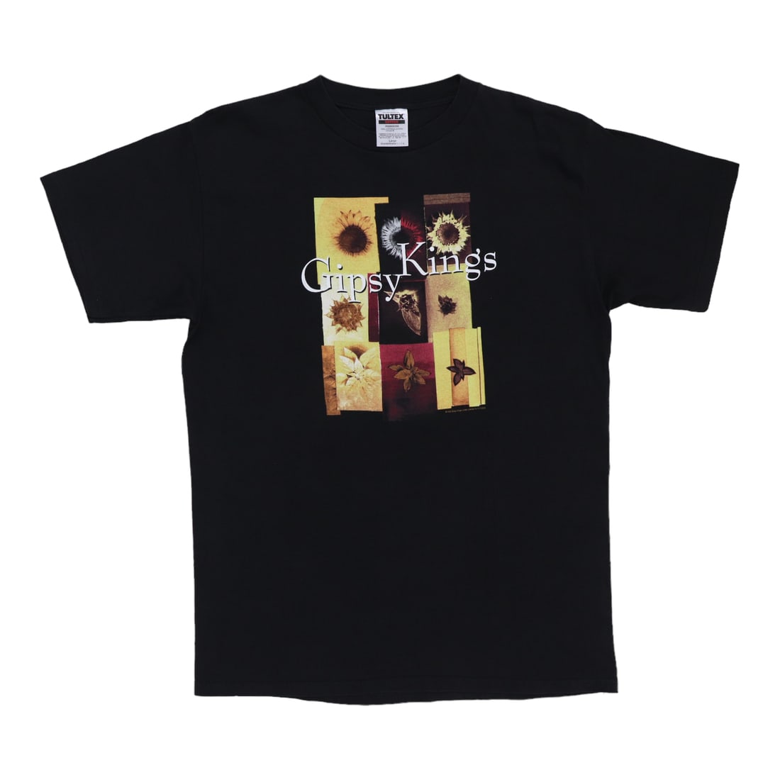 Vintage 1998 Gipsy Kings Black Cotton Band Shirt Size Large: Vintage 1998 Gipsy Kings Black Cotton Band Shirt Size Large This is an original vintage 1998 Gypsy Kings shirt, featuring no back graphics. Made from 100% cotton, the shirt comes in black and is sized