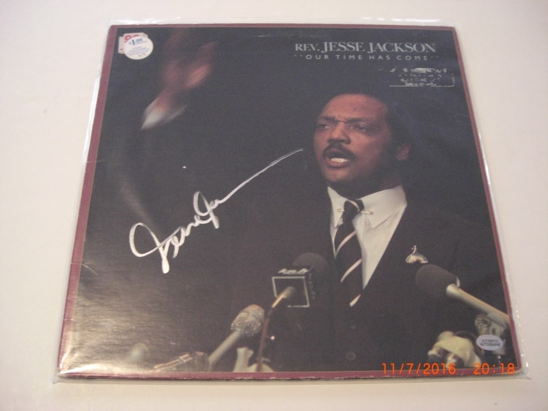 Signed Jesse Jackson Our Time Has Come LP Record (1 of 1)