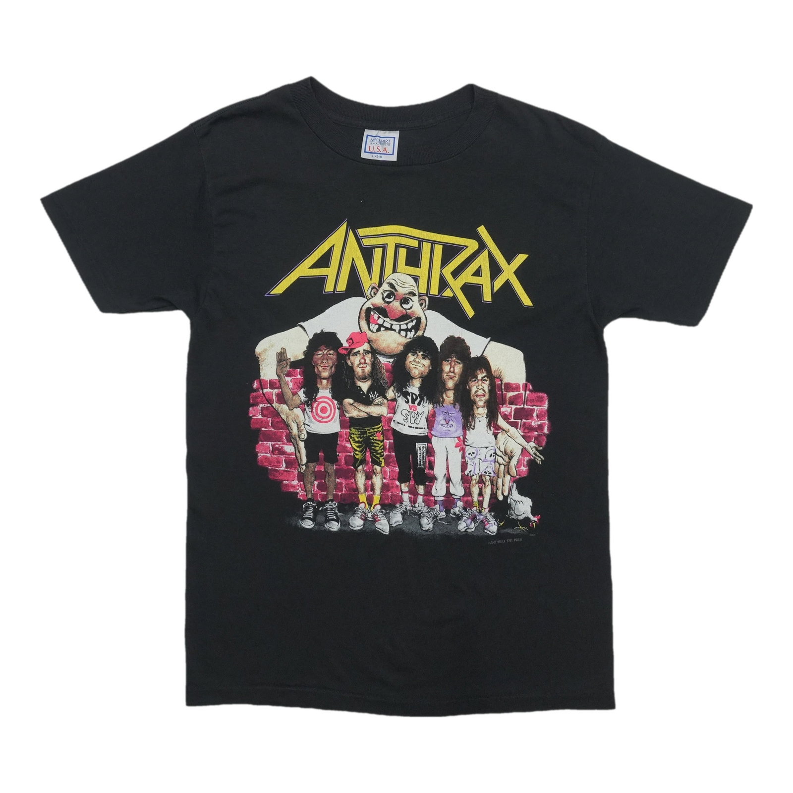 Vintage 1988 Anthrax State Of Euphoria black cotton shirt: Vintage 1988 Anthrax State Of Euphoria black cotton shirt This is an original vintage 1988 Anthrax State Of Euphoria Tour shirt. The shirt is not a modern reproduction and is made from 100% cotton in 