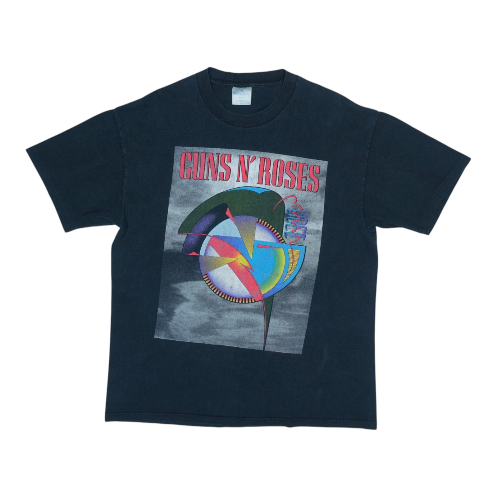 Vintage 1992 Guns N Roses Coma Tour Graphic Black Cotton T-Shirt XL (1 of 6)