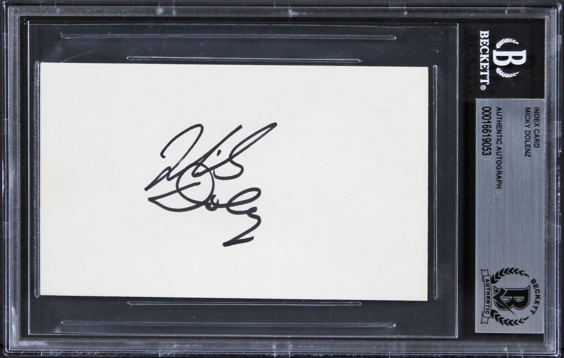 Micky Dolenz Autographed Index Card The Monkees Beckett Authenticated (1 of 2)