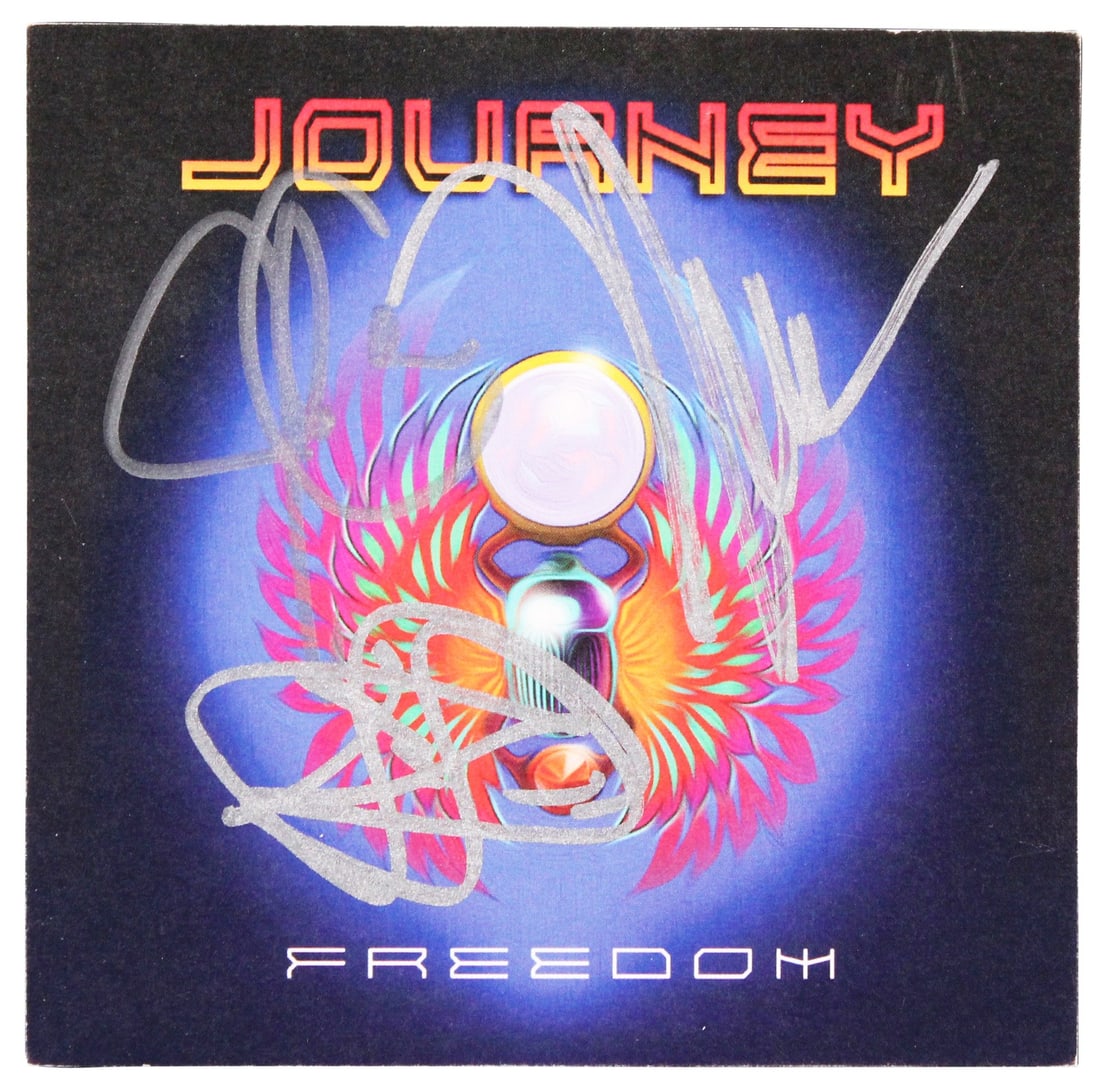 Journey Signed Freedom CD Insert with Disk by Schon Cain Pineda BAS Authenticated (1 of 6)