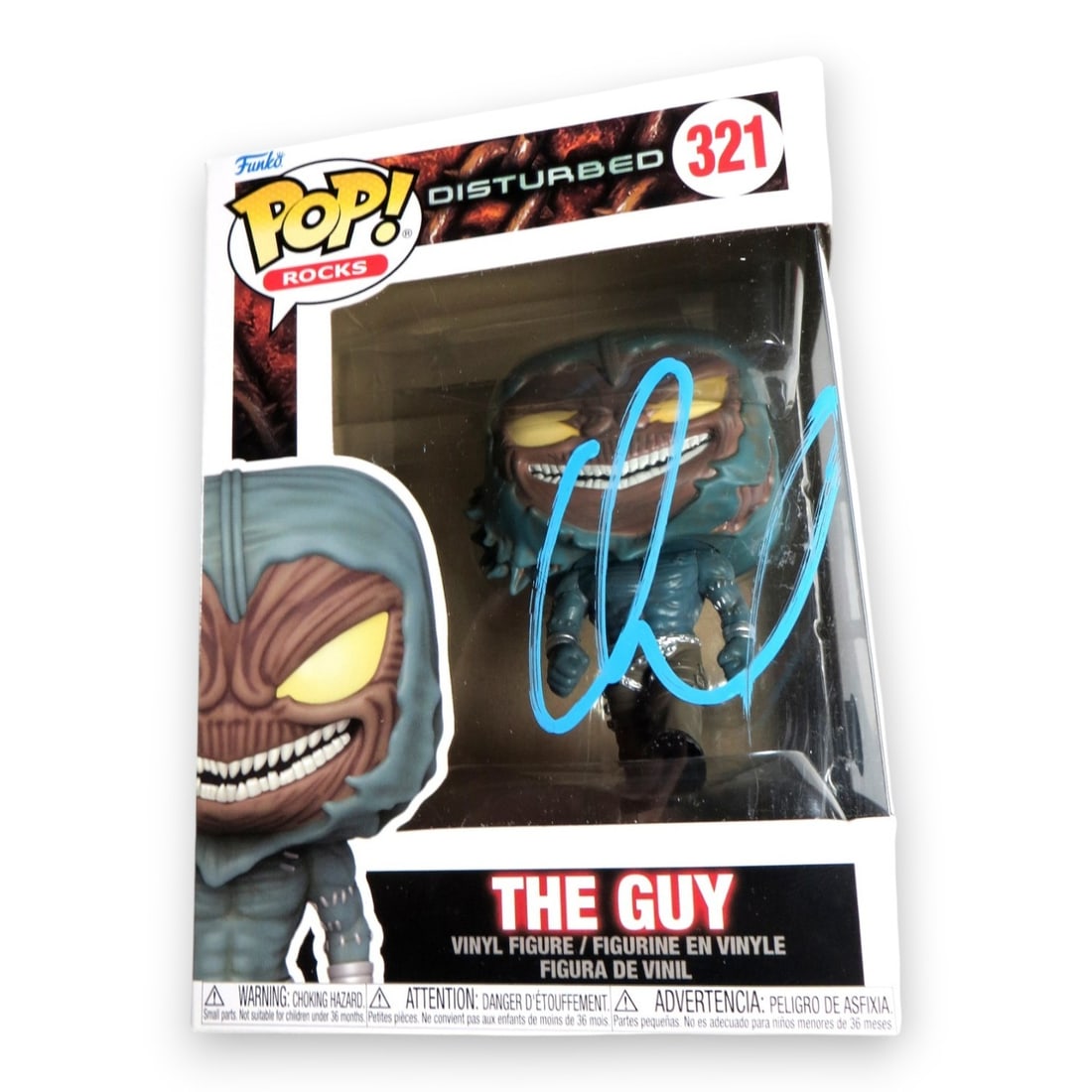 David Draiman Signed Disturbed Funko POP! Figure Beckett Authenticated: David Draiman Signed Disturbed Funko POP! Figure Beckett Authenticated Enhance your collection with this David Draiman Signed Autographed Funko POP! Figure representing the iconic band Disturbed. This