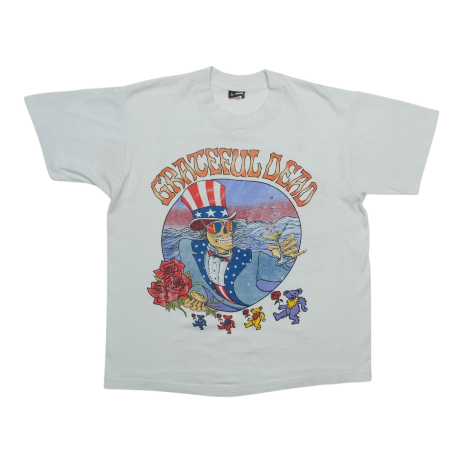 Vintage 1994 Grateful Dead Concert T-Shirt White Large 50/50 Cotton Poly (1 of 11)