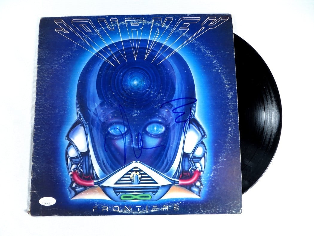Neal Schon Ross Valory Autographed Journey Record Cover JSA Certified: Neal Schon Ross Valory Autographed Journey Record Cover JSA Certified This is an original record album cover autographed by Neal Schon and Ross Valory, members of the iconic rock band Journey. The alb