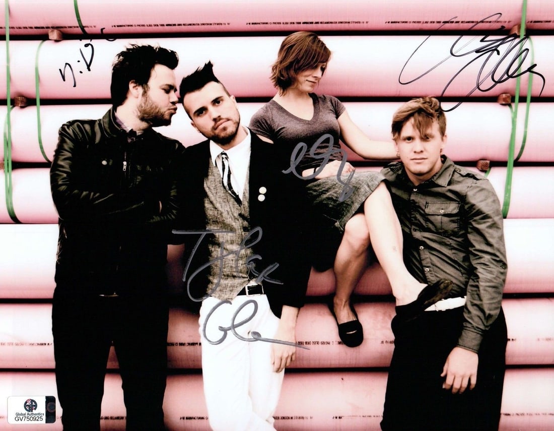 Neon Trees Signed 8x10 Photo Tyler Glenn Chris Allen GAI Authenticated: Neon Trees Signed 8x10 Photo Tyler Glenn Chris Allen GAI Authenticated Celebrate your fandom with this original 8x10 photograph signed by Tyler Glenn, Chris Allen, Campbell, and Bradley from the band 