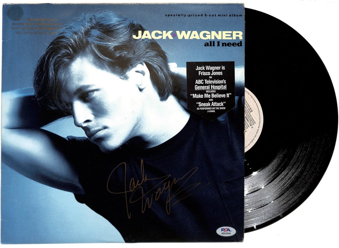 Jack Wagner Signed All I Need Vinyl Record PSA DNA Authenticated (1 of 3)