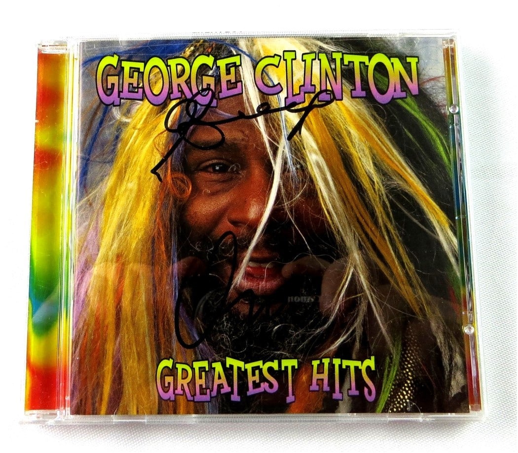Autographed George Clinton Greatest Hits CD Booklet With JSA Authentication (1 of 3)