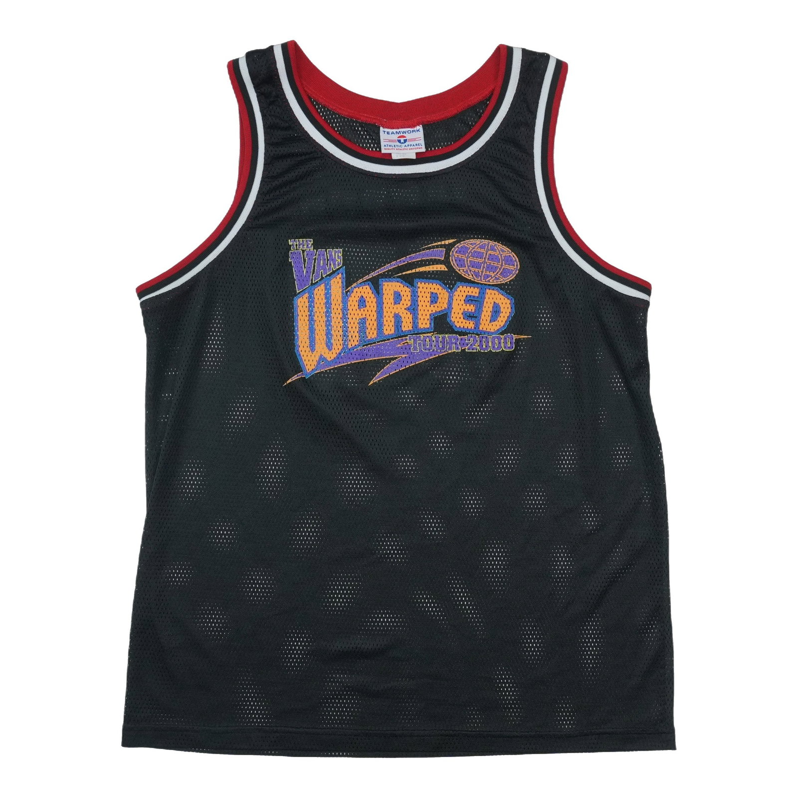 Vintage 2000 Vans Warped Tour mesh basketball tank XL (1 of 5)