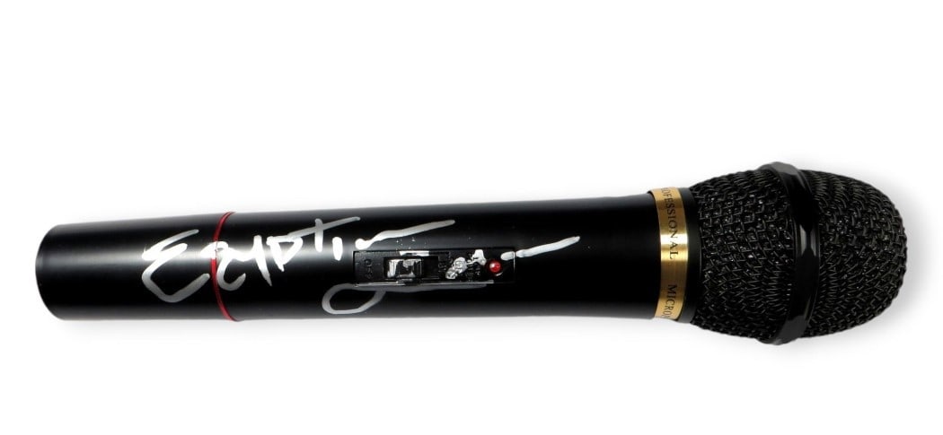 Microphone Signed by Egyptian Lover Freak-A-Holic JSA Authenticated: Microphone Signed by Egyptian Lover Freak-A-Holic JSA Authenticated This is an original microphone autographed by Egyptian Lover, known for the song "Freak-A-Holic." The autograph has been authenticat