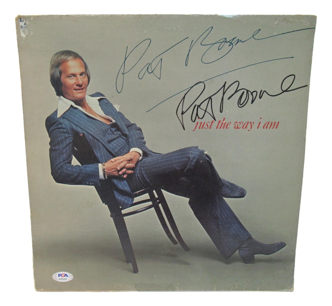 Just The Way I Am Album Signed by Pat Boone PSA/DNA Authenticated (1 of 5)