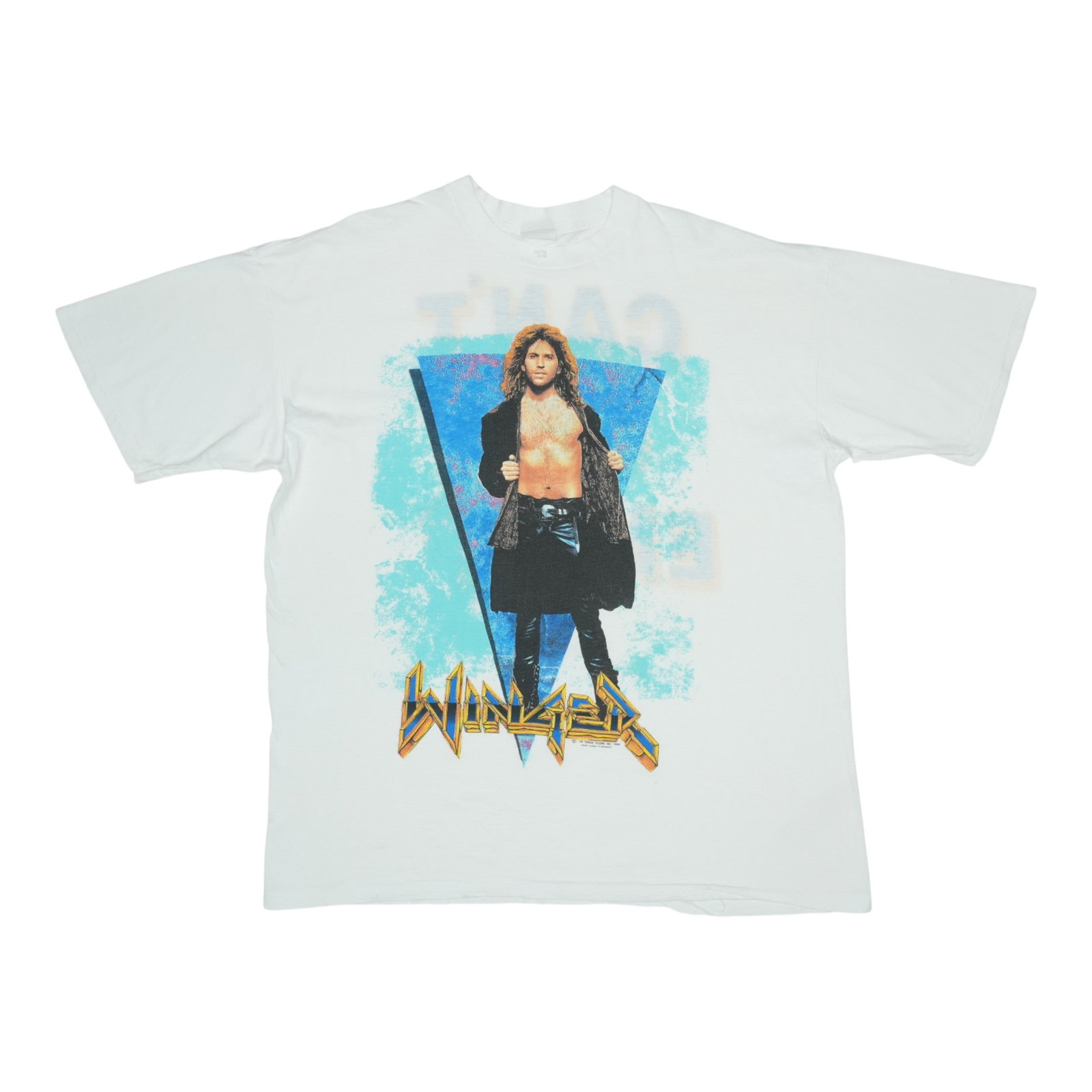 Vintage 1990 Winger Can't Get Enough Graphic White T-Shirt (1 of 7)