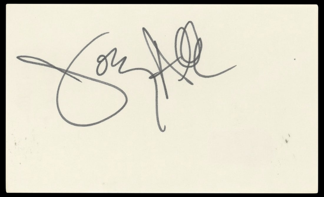 Joey Allen Signed 3x5 Index Card Warrant Beckett Authenticated Autograph (1 of 2)