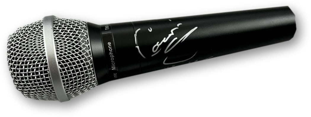 Connie Martinez Autographed Microphone Funky Little Beat JSA Certified: Connie Martinez Autographed Microphone Funky Little Beat JSA Certified This is an authentic microphone autographed by Connie Martinez, featuring the iconic "Funky Little Beat". The item has been authe
