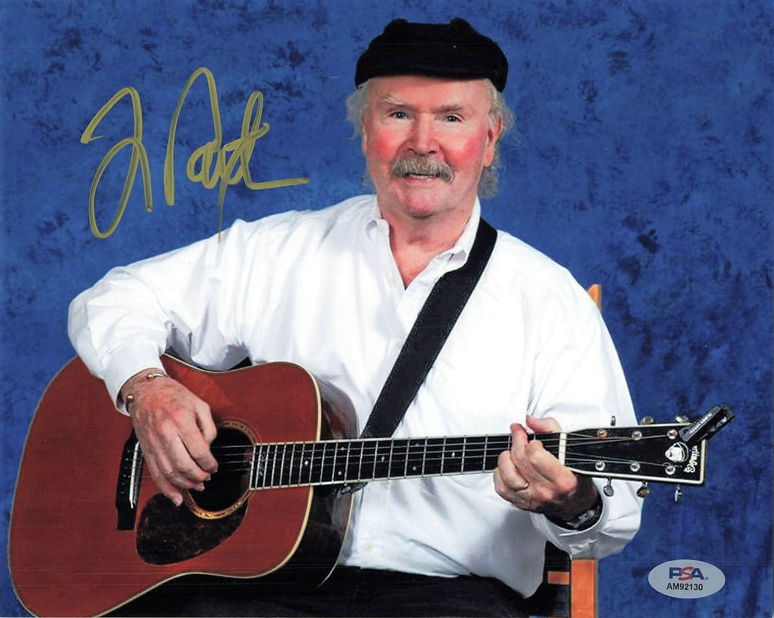 Autographed Tom Paxton 8x10 Photograph PSA/DNA Authenticated: Autographed Tom Paxton 8x10 Photograph PSA/DNA Authenticated This is a professionally printed 8x10 photograph signed by Tom Paxton. The autograph has been authenticated by PSA/DNA, ensuring its authen