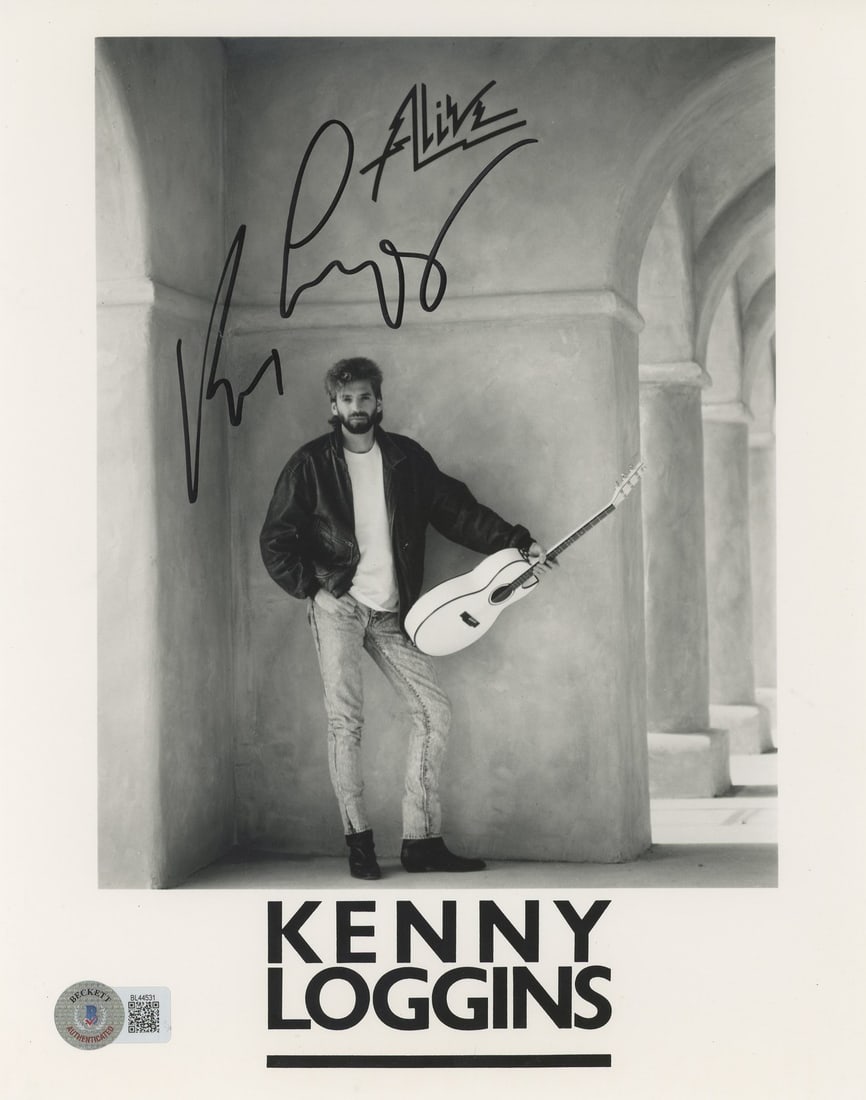 Beckett authenticated Kenny Loggins signed 8x10 photograph (1 of 3)