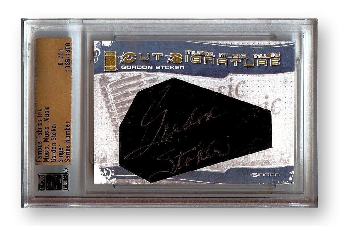Gordon Stoker 1/1 Autographed Cut Signature The Jordanaires (1 of 2)