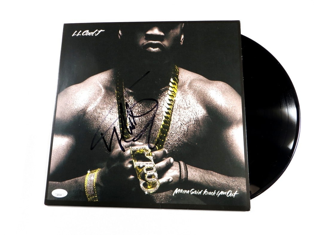 LL Cool J Signed Mama Said Knock You Out Album Cover JSA Certified (1 of 4)