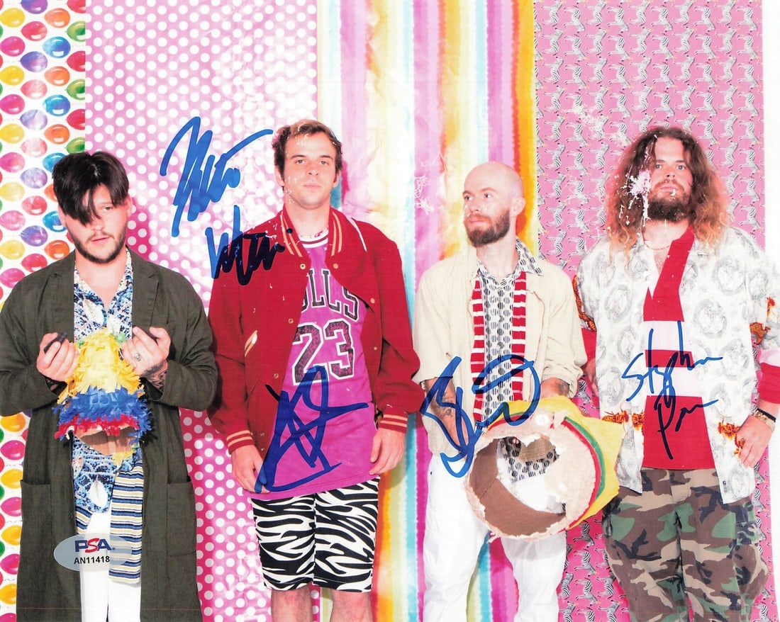 Wavves Signed 8x10 Photo by Alex Gates Bily Hayes PSA/DNA Authenticated (1 of 1)