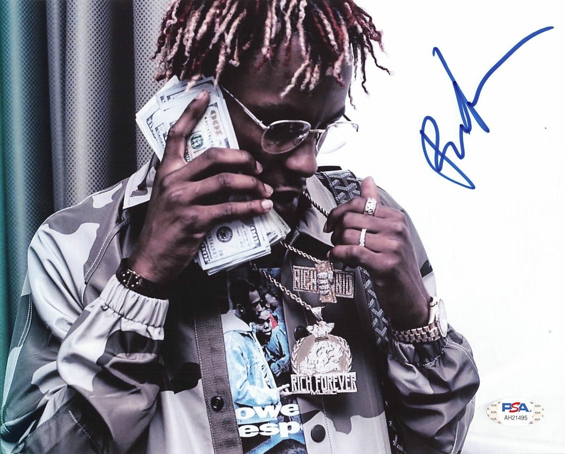 Rich The Kid Autographed 8x10 Photo PSA/DNA Certified Music Memorabilia: Rich The Kid Autographed 8x10 Photo PSA/DNA Certified Music Memorabilia This is a professionally printed 8x10 photograph autographed by rapper Rich The Kid. The signature has been authenticated by PSA