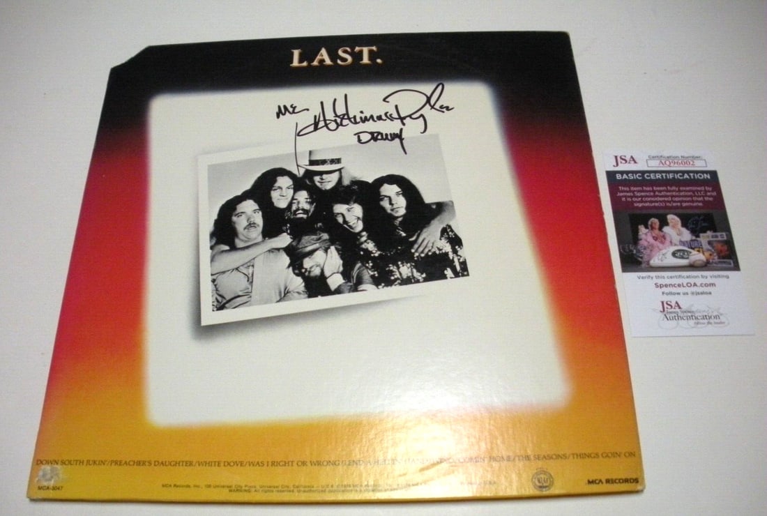 Autographed Artimus Pyle Record Album with JSA COA Lynyrd Skynyrd Collectible (1 of 2)