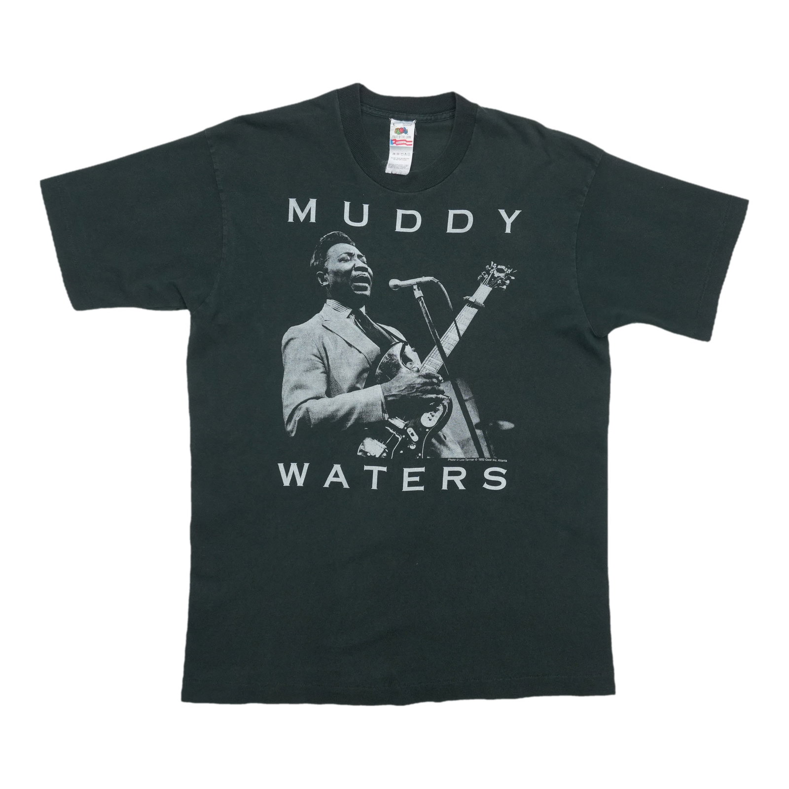 Vintage 1992 Muddy Waters Black Cotton Shirt Large (1 of 4)