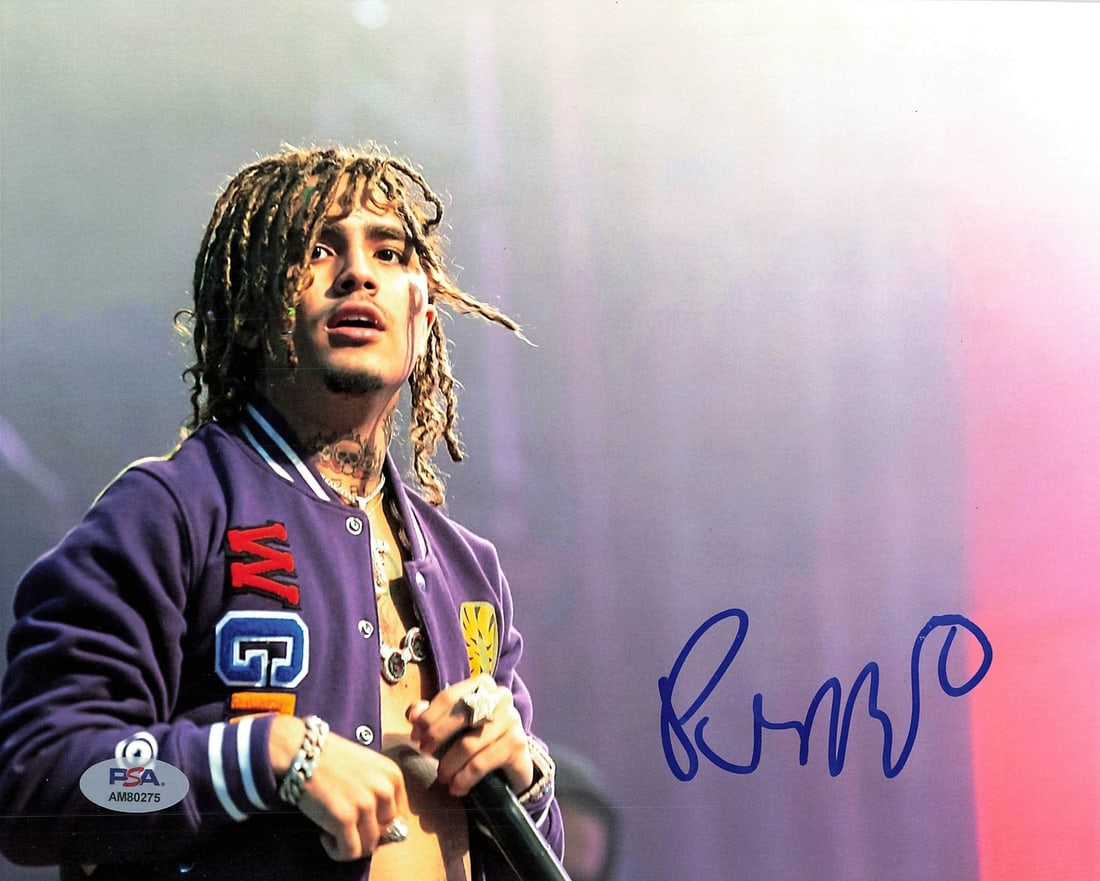 Swae Lee Autographed 8x10 Photo Authenticated by PSA/DNA: Swae Lee Autographed 8x10 Photo Authenticated by PSA/DNA This is an original 8x10 photograph signed by the acclaimed rapper Swae Lee. The autograph has been authenticated by PSA/DNA, ensuring its auth