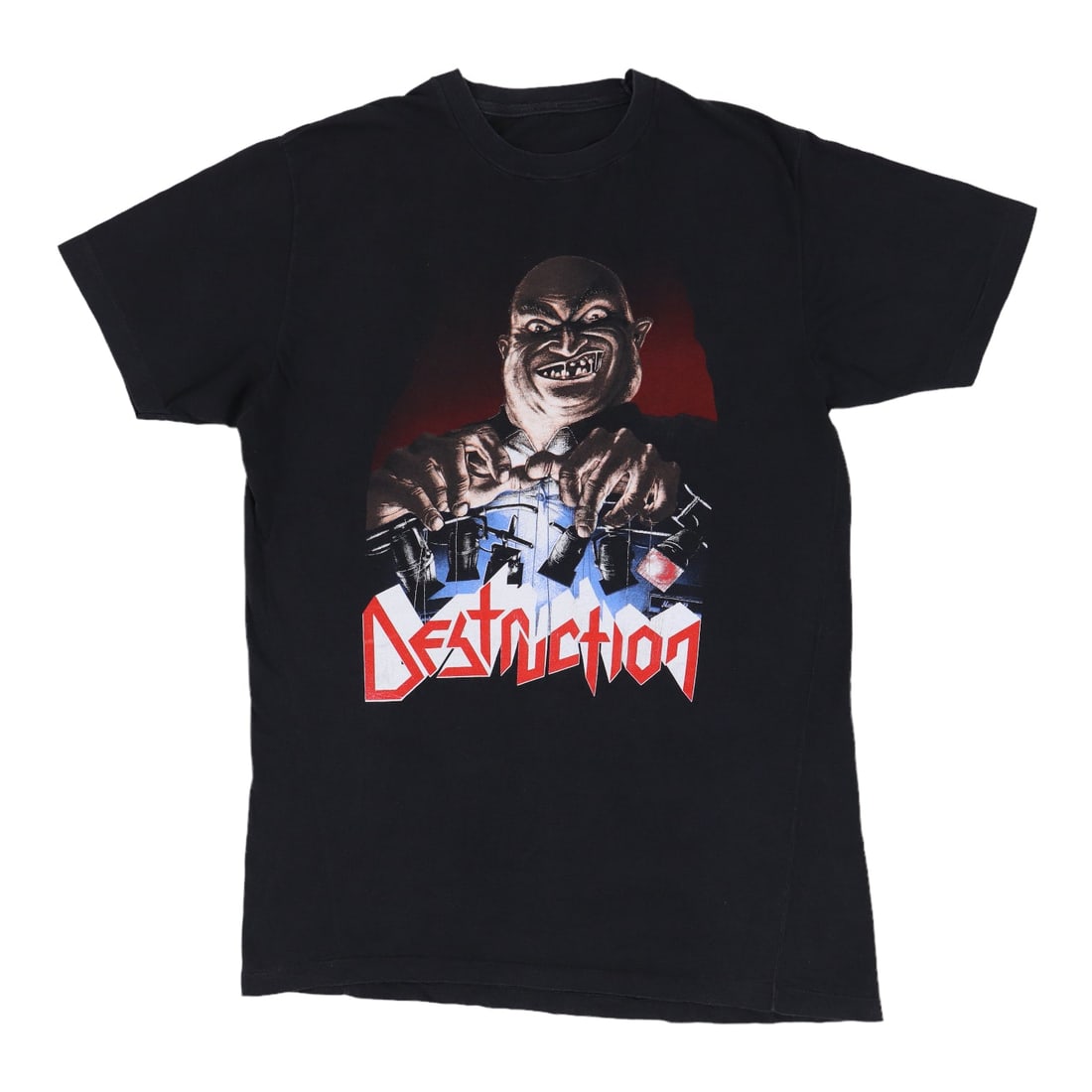 Vintage 1989 Live Without Sense Tour Destruction Band T-Shirt Black Cotton: Vintage 1989 Live Without Sense Tour Destruction Band T-Shirt Black Cotton This is an original vintage 1989 Destruction Live Without Sense Tour shirt. Featuring both front and back graphics, this shir