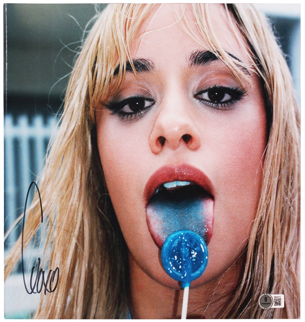 Camila Cabello Signed C, XOXO Album Flat with Vinyl BAS Authenticated: Camila Cabello Signed C, XOXO Album Flat with Vinyl BAS Authenticated This item features a Camila Cabello authentic signed album flat of her 'C, XOXO' album, accompanied by both the album and vinyl.