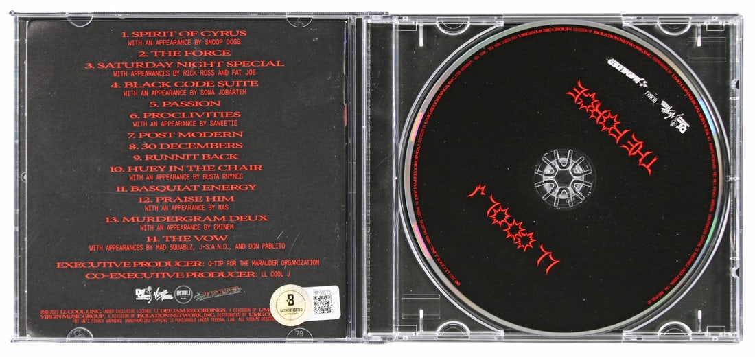 L.L. Cool J. Signed The Force CD Insert with Disk BAS Authenticated - 4