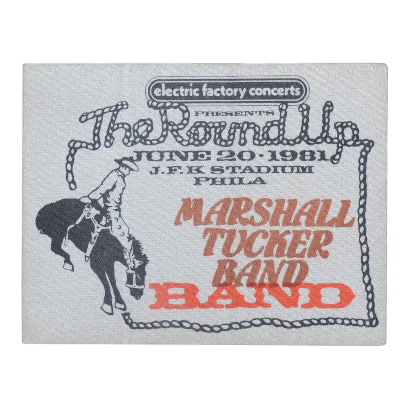 1981 Marshall Tucker Band Round Up Concert Backstage Pass (1 of 2)