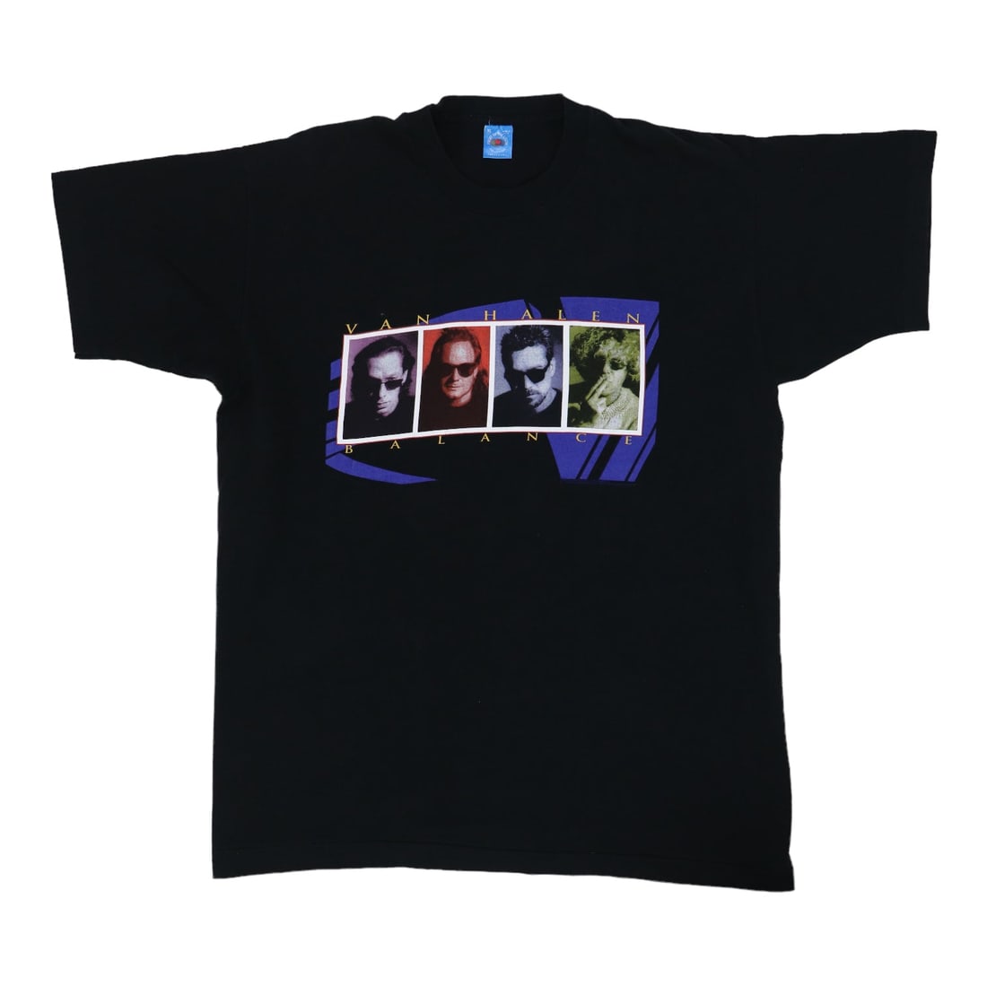 Vintage 1995 Van Halen Band Tour Black Cotton XL Shirt: Vintage 1995 Van Halen Band Tour Black Cotton XL Shirt This is an original vintage 1995 Van Halen Balance Tour shirt, featuring graphics on both the front and back. Made from 100% cotton in black, thi