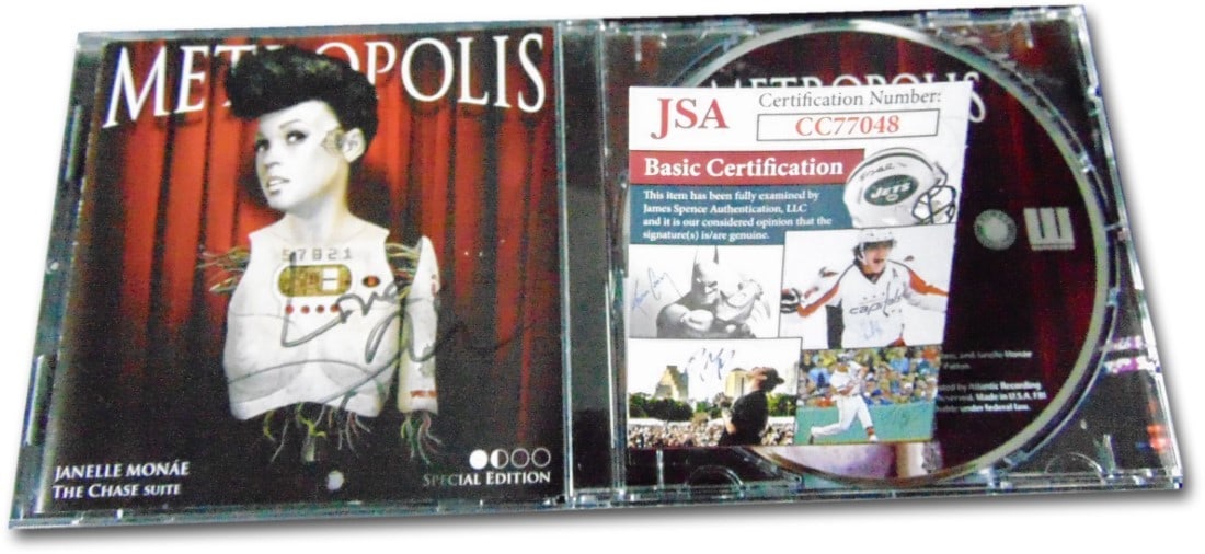 Janelle Monae Autographed Metropolis CD Booklet JSA Certified (1 of 2)