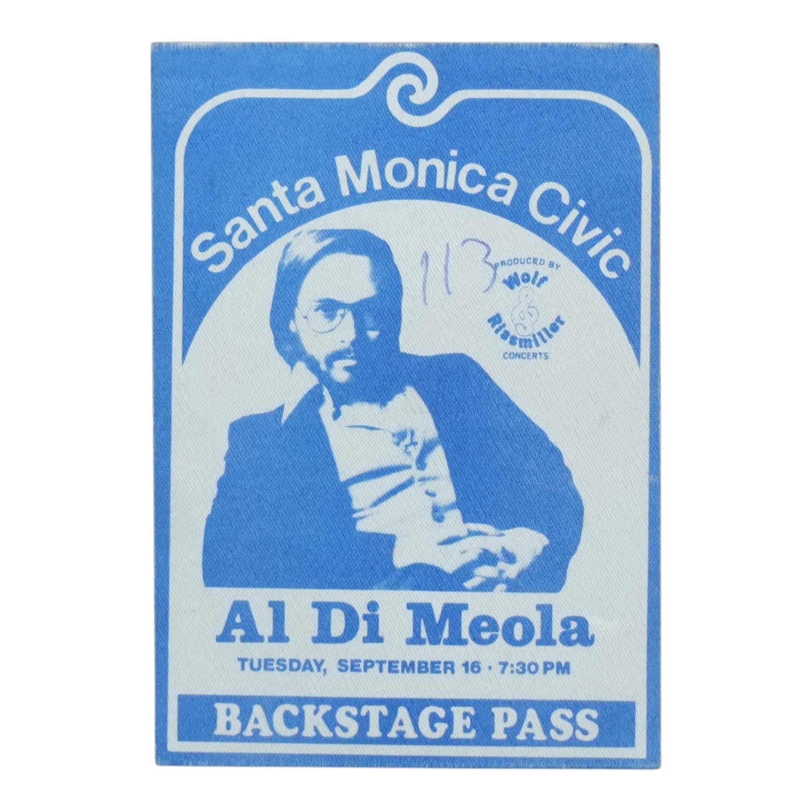 Authentic 1970s Al Di Meola Concert Backstage Pass (1 of 2)