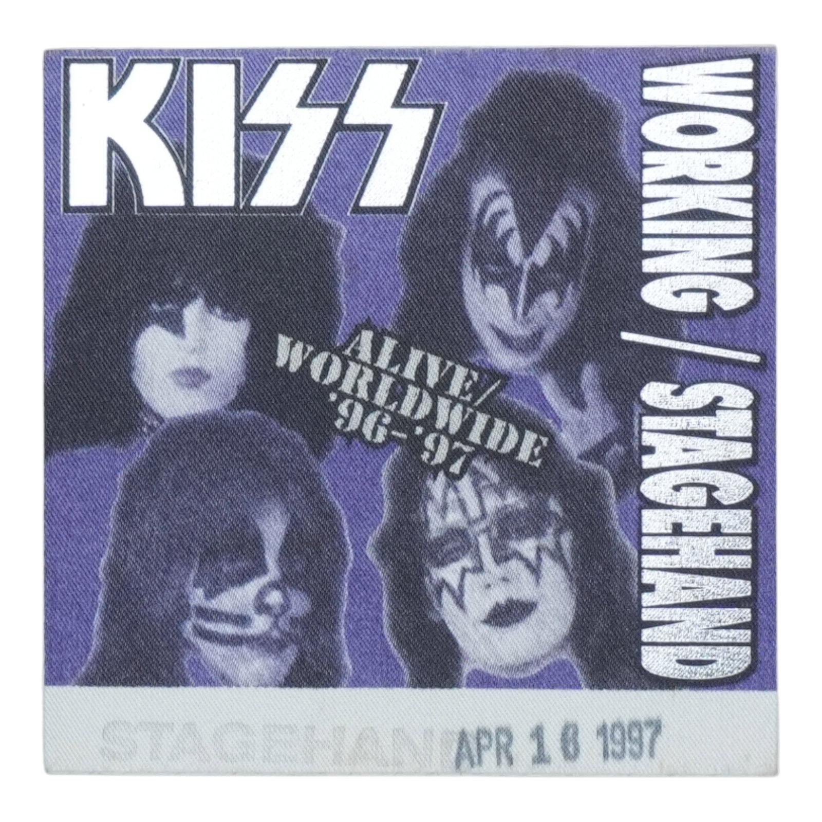 1997 KISS concert tour backstage pass Alive Worldwide (1 of 2)