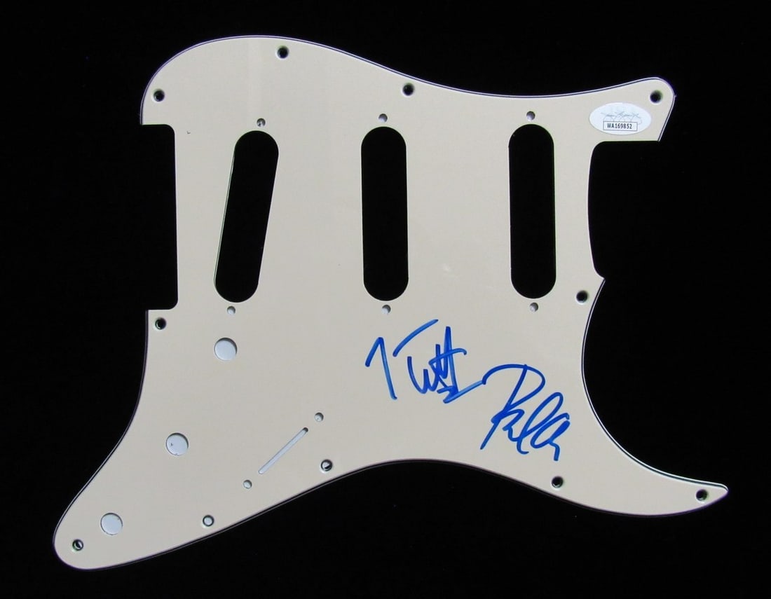 Def Leppard Pick Guard Signed by Joe Elliott and Phil Collen JSA (1 of 3)
