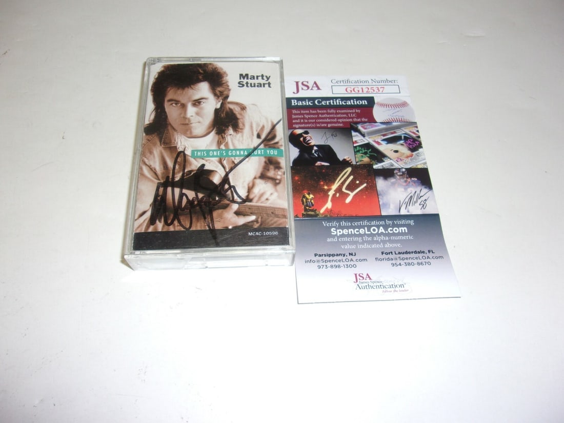 Signed Marty Stuart Cassette This One's Gonna Hurt You JSA Authenticated (1 of 1)