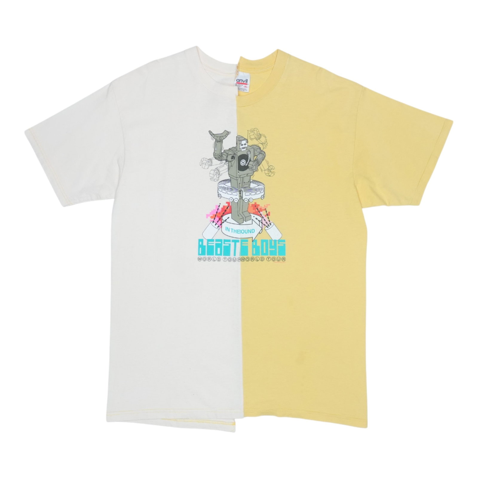 Lost Colors 1998 Beastie Boys One-of-a-Kind Reworked Vintage Tee by Patrick Klima: Lost Colors 1998 Beastie Boys One-of-a-Kind Reworked Vintage Tee by Patrick Klima This is an original vintage 1998 Beastie Boys Color Change Shirt from the "Lost Colors" collection by Patrick Klima.