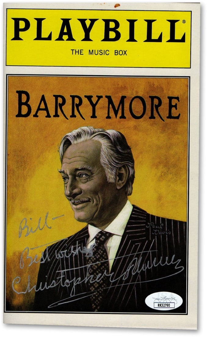 Playbill Program Signed by Christopher Plummer with JSA Authentication (1 of 2)