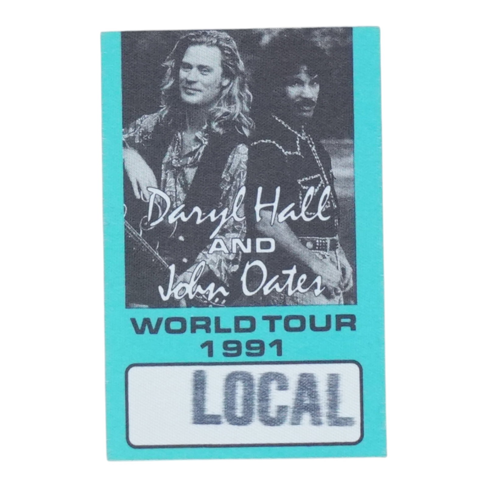 1991 Hall and Oates concert backstage pass (1 of 2)
