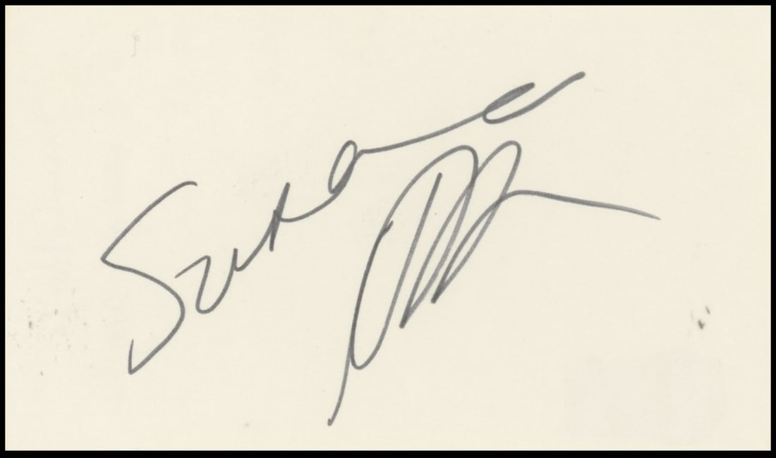 Beckett authenticated Susanna Hoffs signed 3x5 index card The Bangles (1 of 2)