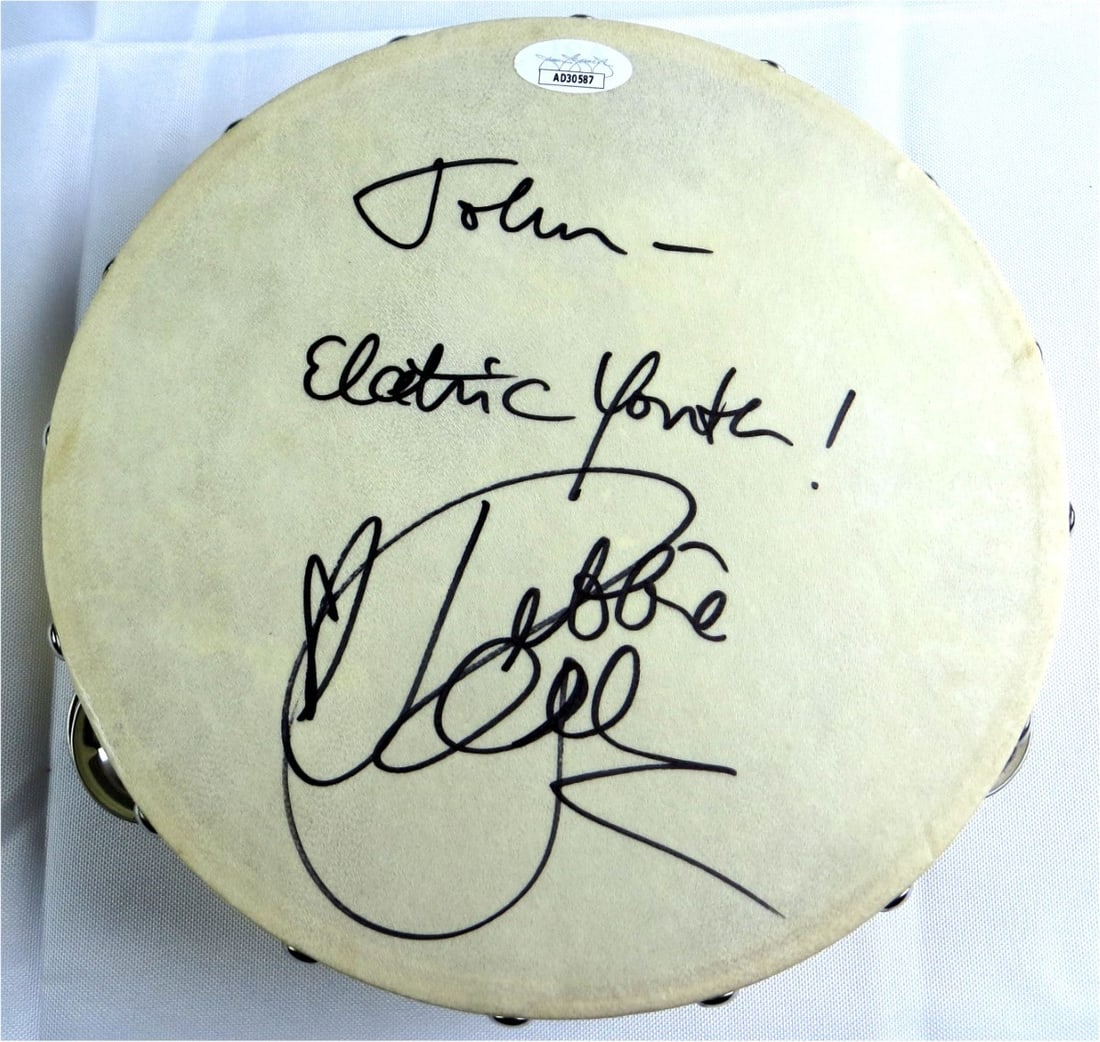 Debbie Gibson JSA Authenticated Electric Youth Inscribed Signed Tambourine (1 of 3)