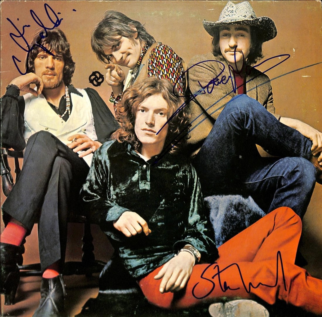Traffic signed album cover Beckett LOA Winwood Mason Capaldi (1 of 1)