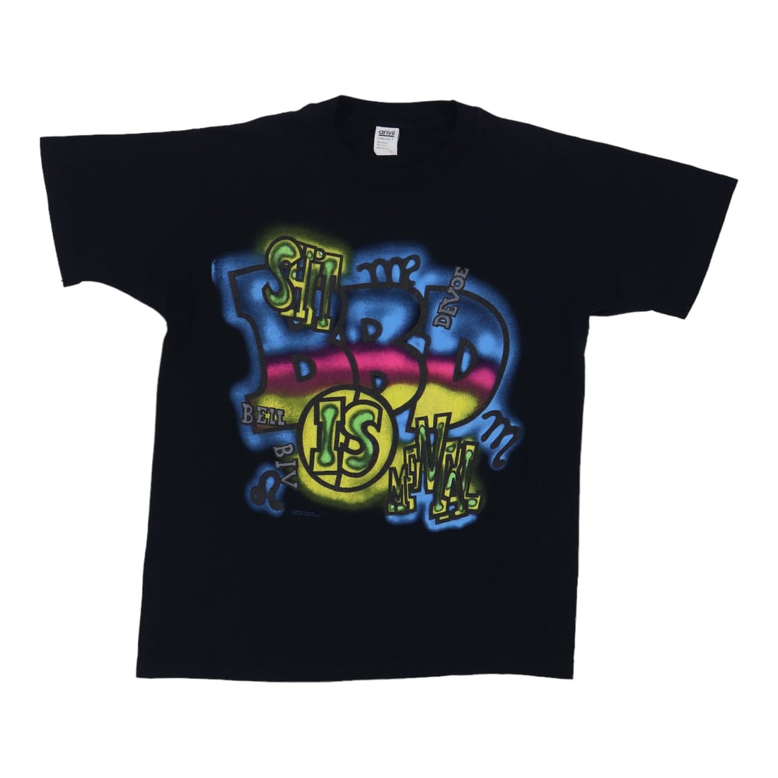 Vintage 1990 Bell Biv Devoe Tour T-Shirt Original Black Graphic Large (1 of 5)