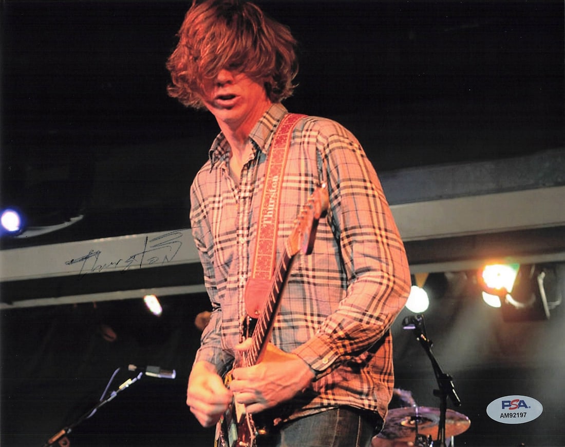 Thurston Moore Autographed 8x10 Photo PSA/DNA Certified (1 of 1)
