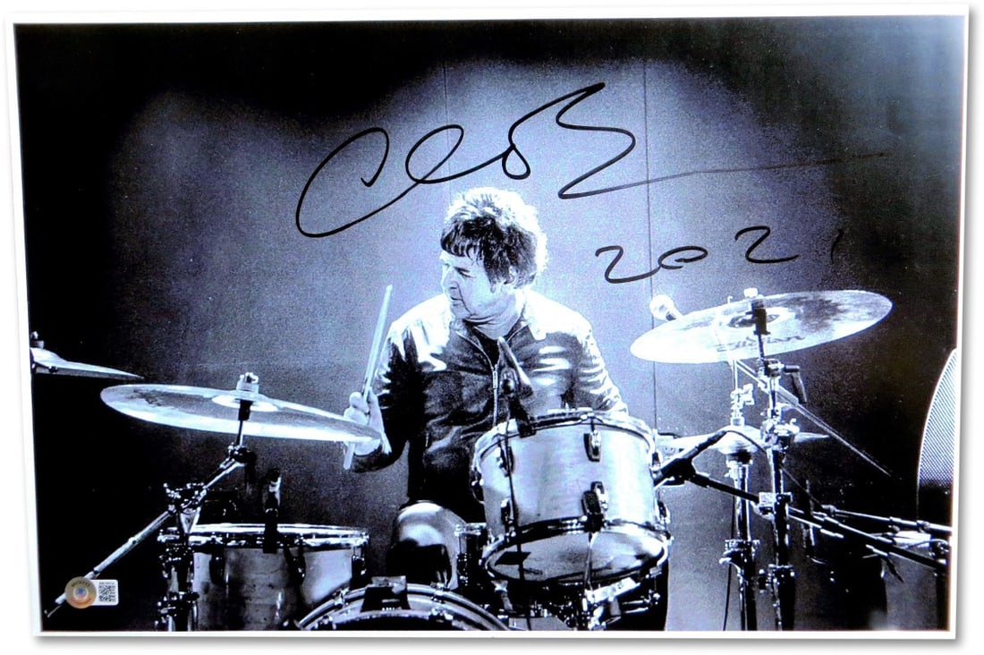 Clem Burke Signed 12X18 Photo Blondie Ramones Beckett Authenticated (1 of 4)