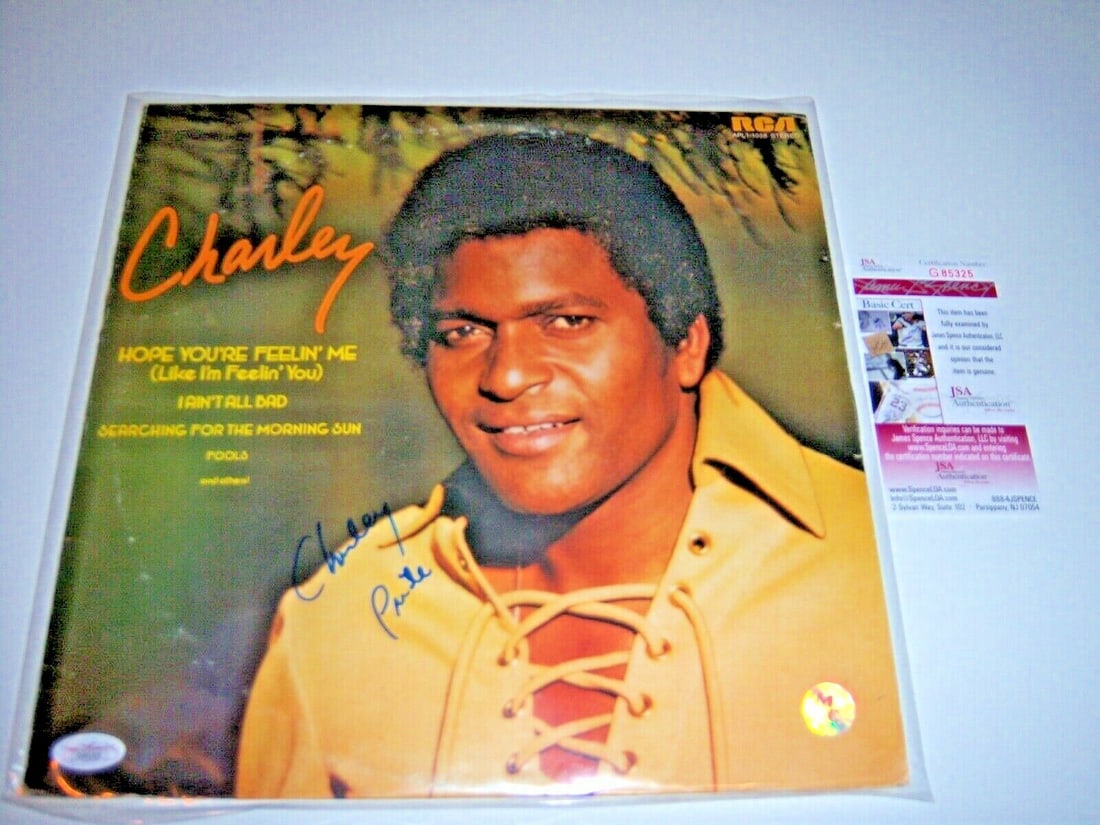 Signed Charley Pride LP Album With JSA COA Country Music Memorabilia (1 of 1)