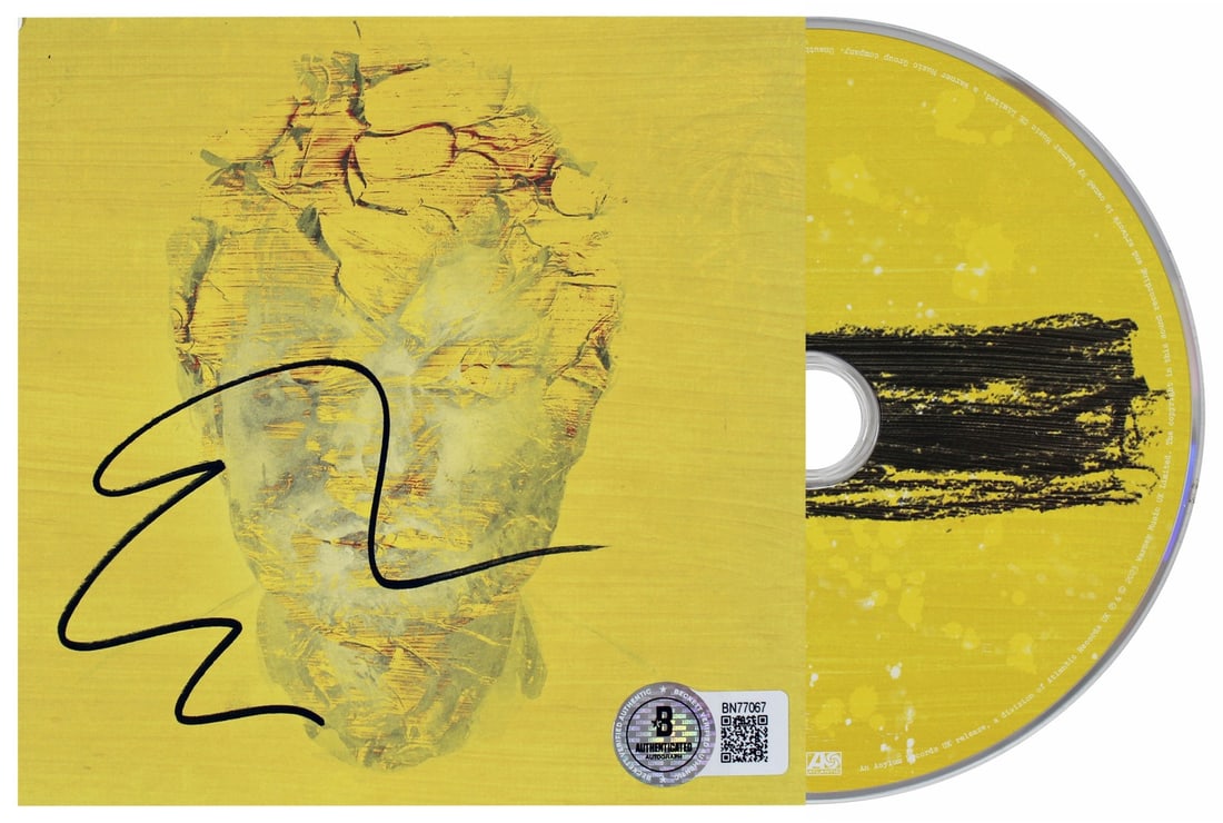 Ed Sheeran Signed Subtract CD Insert with Disk BAS Authenticated - 2