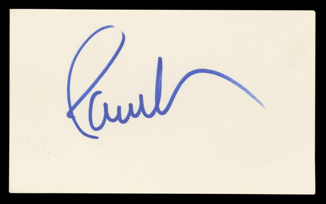 Paul Anka Signed 3x5 Index Card BAS Authenticated Autograph: Paul Anka Signed 3x5 Index Card BAS Authenticated Autograph This authentic 3x5 index card has been personally signed by renowned musician Paul Anka. It comes with a Beckett Authentication Services (BA