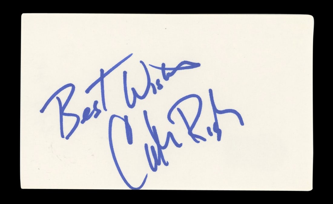 Cathy Rigby Signed Peter Pan Index Card with Best Wishes BAS Certified (1 of 5)